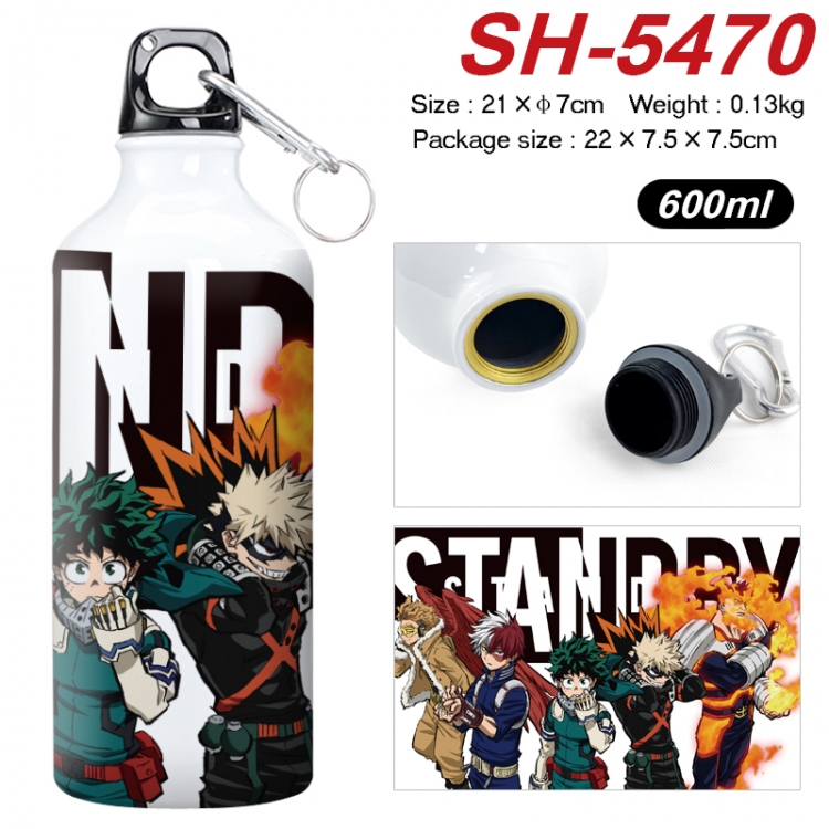 My Hero Academia Anime print sports kettle aluminum kettle water cup 21x7cm SH-5470