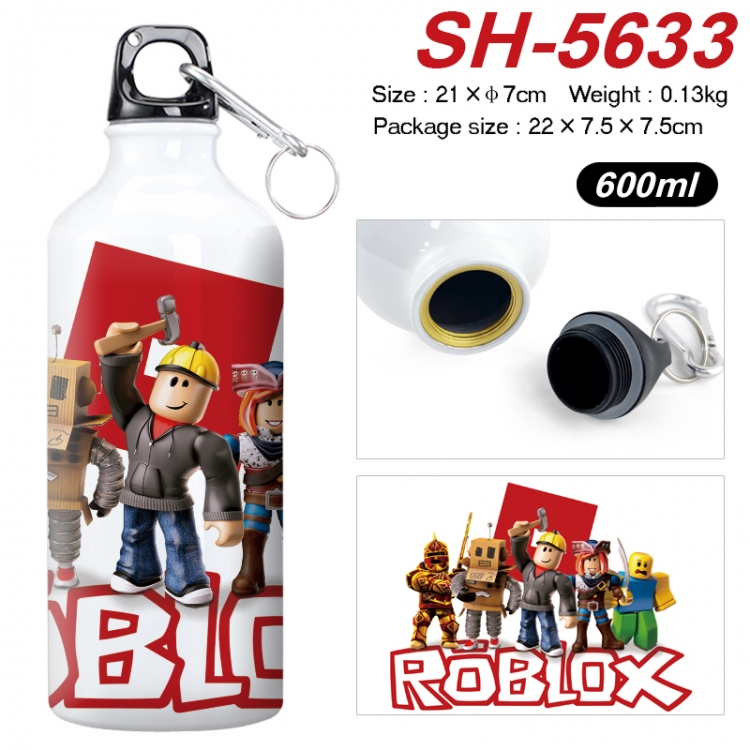 Robllox Anime print sports kettle aluminum kettle water cup 21x7cm SH-5633