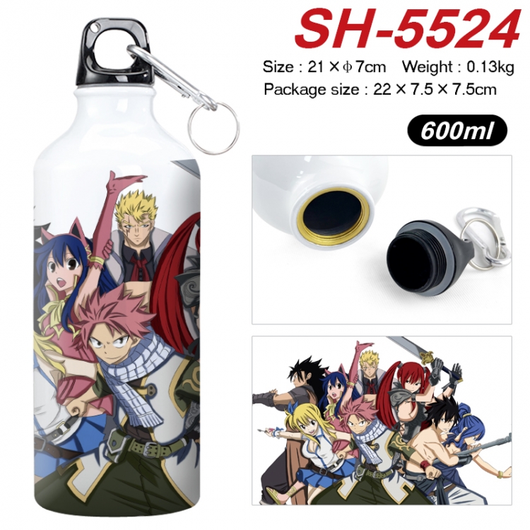 Fairy tail Anime print sports kettle aluminum kettle water cup 21x7cm SH-5524