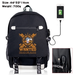 One Piece USB backpack cartoon...