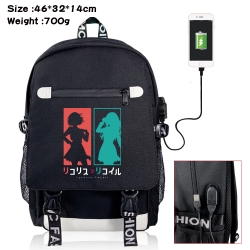 Lycoris Recoil USB backpack ca...