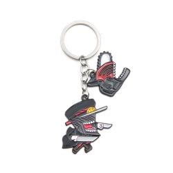 Chainsaw man Metal key chain b...