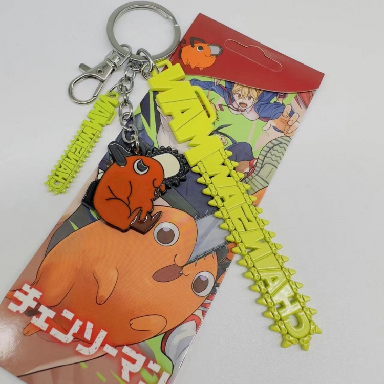 Chainsaw man Animation cartoon 3 pendant key chain pendant 5143