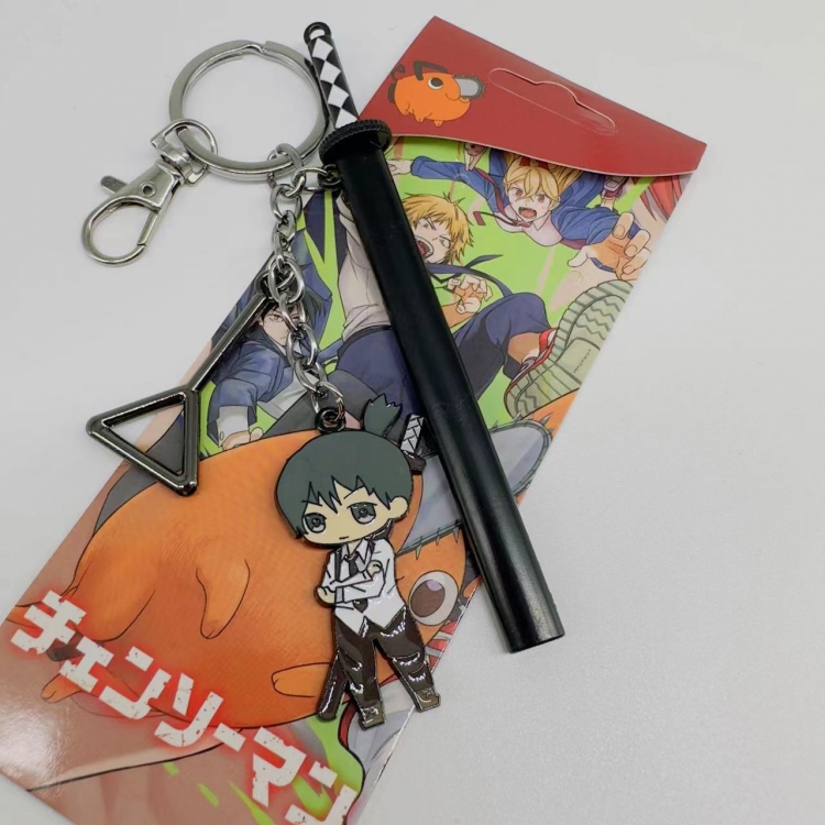 Chainsaw man Animation cartoon 3 pendant key chain pendant 5153