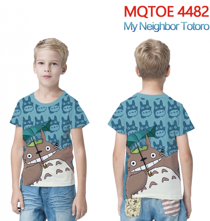 TOTORO  full-color printed short-sleeved T-shirt 60 80 100 120 140 160 6 sizes for children MQTOE-4482