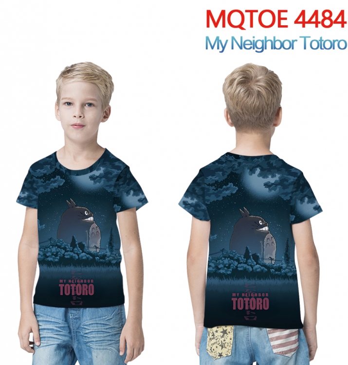 TOTORO  full-color printed short-sleeved T-shirt 60 80 100 120 140 160 6 sizes for children MQTOE-4484