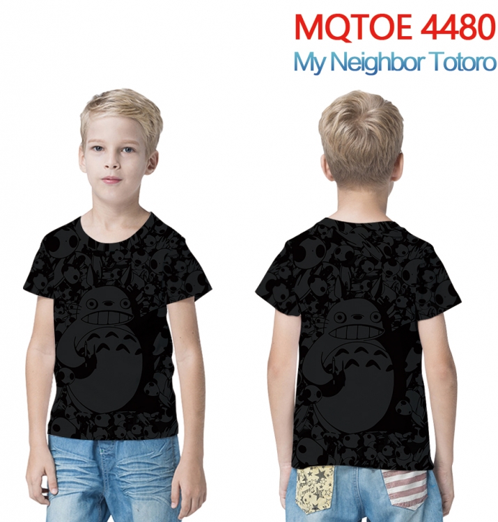 TOTORO  full-color printed short-sleeved T-shirt 60 80 100 120 140 160 6 sizes for children MQTOE-4480