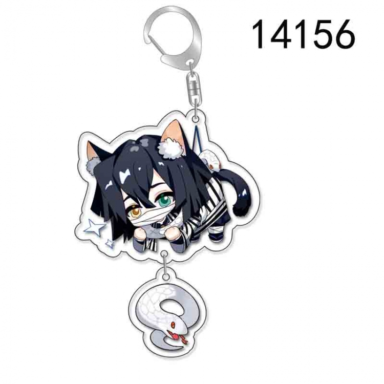 Demon Slayer Kimets Anime acrylic Pendant Key Chain  price for 5 pcs 14156