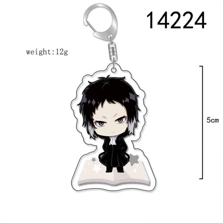 Bungo Stray Dogs Anime Acrylic Keychain Charm price for 5 pcs 14224