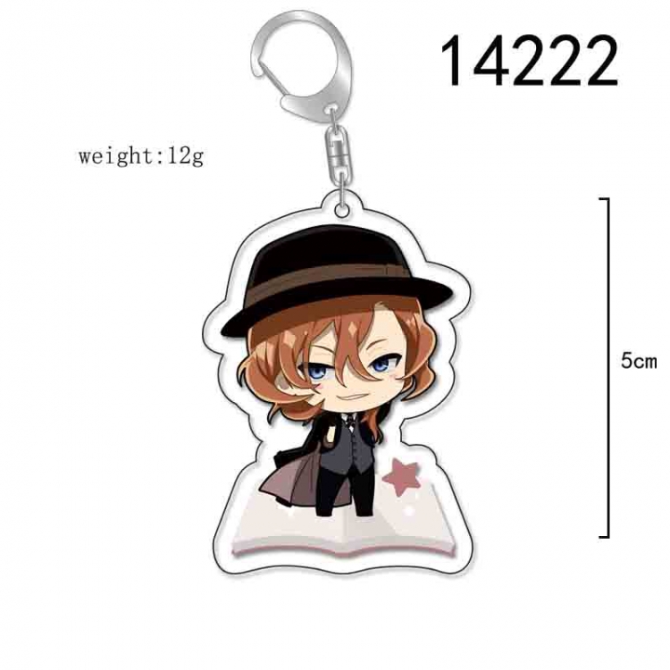 Bungo Stray Dogs Anime Acrylic Keychain Charm price for 5 pcs 14222