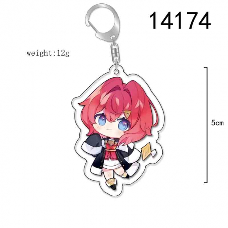 Virtual anchor Anime Acrylic Keychain Charm price for 5 pcs 14174