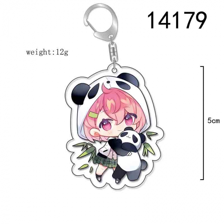 Virtual anchor Anime Acrylic Keychain Charm price for 5 pcs 14179