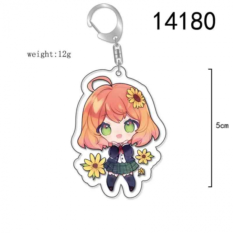 Virtual anchor Anime Acrylic Keychain Charm price for 5 pcs 14180