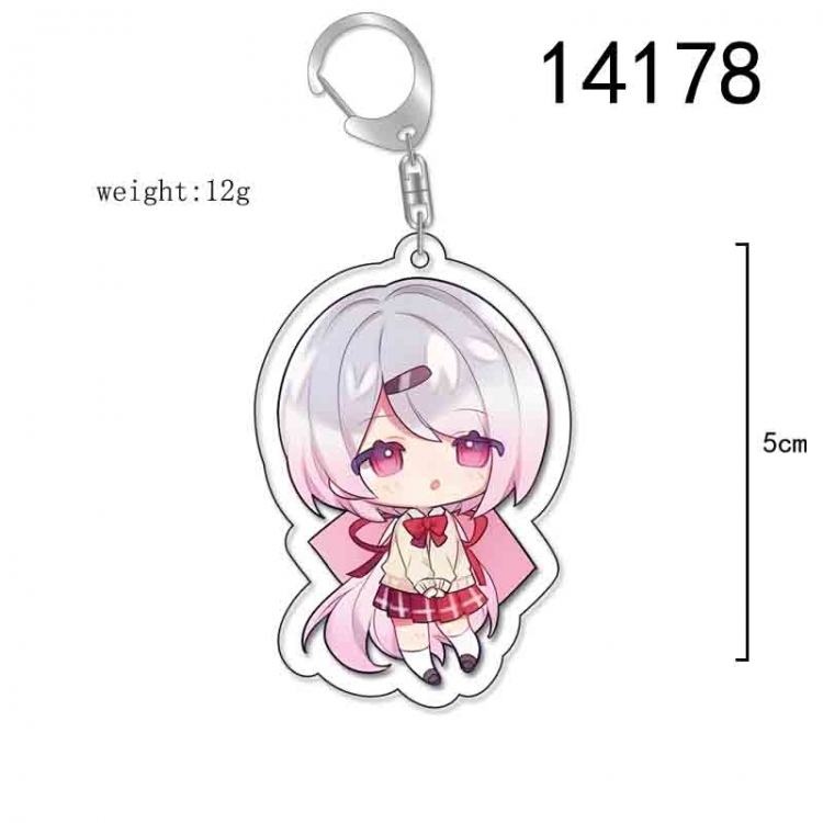 Virtual anchor Anime Acrylic Keychain Charm price for 5 pcs 14178