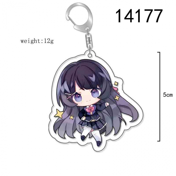 Virtual anchor Anime Acrylic Keychain Charm price for 5 pcs 14177