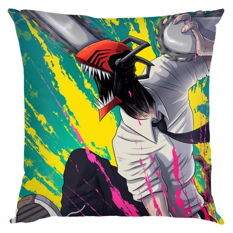 Chainsaw man Anime square full-color pillow cushion 45X45CM NO FILLING D3-80