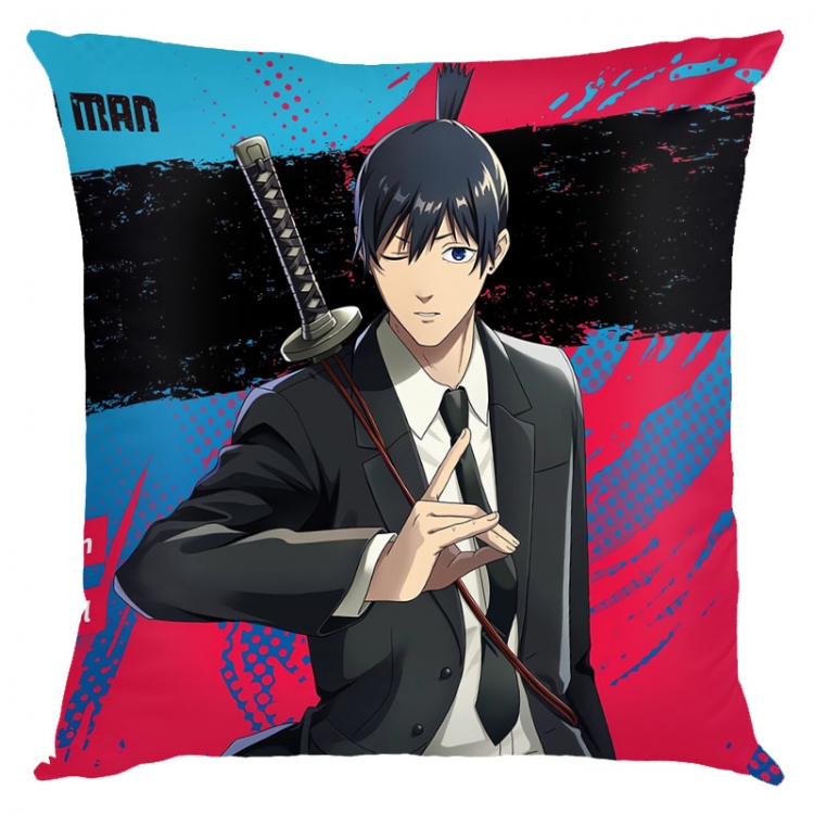 Chainsaw man Anime square full-color pillow cushion 45X45CM NO FILLING D3-117