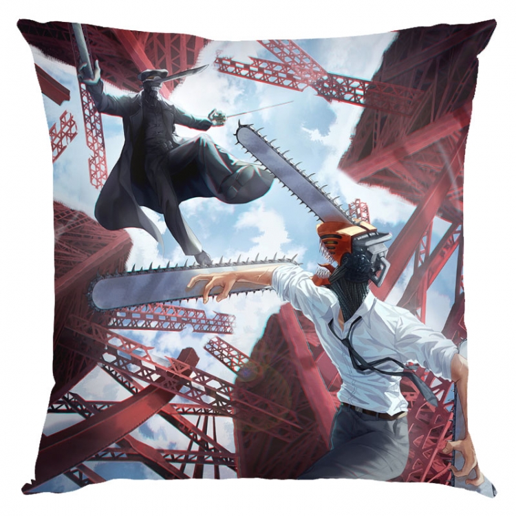 Chainsaw man Anime square full-color pillow cushion 45X45CM NO FILLING  D3-130