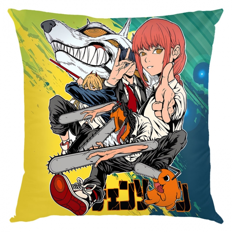 Chainsaw man Anime square full-color pillow cushion 45X45CM NO FILLING D3-133