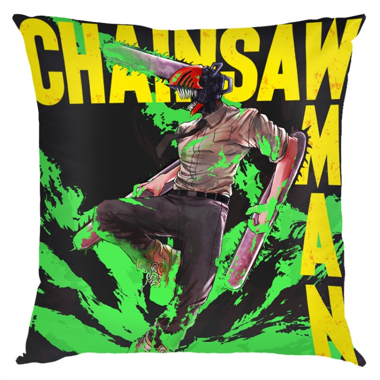 Chainsaw man Anime square full-color pillow cushion 45X45CM NO FILLING D3-113