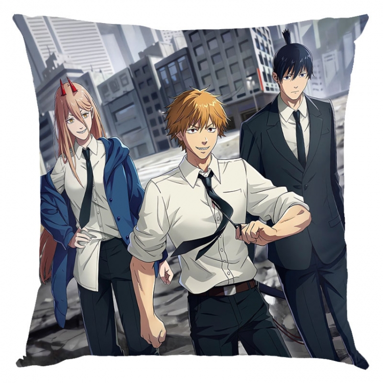 Chainsaw man Anime square full-color pillow cushion 45X45CM NO FILLING D3-122