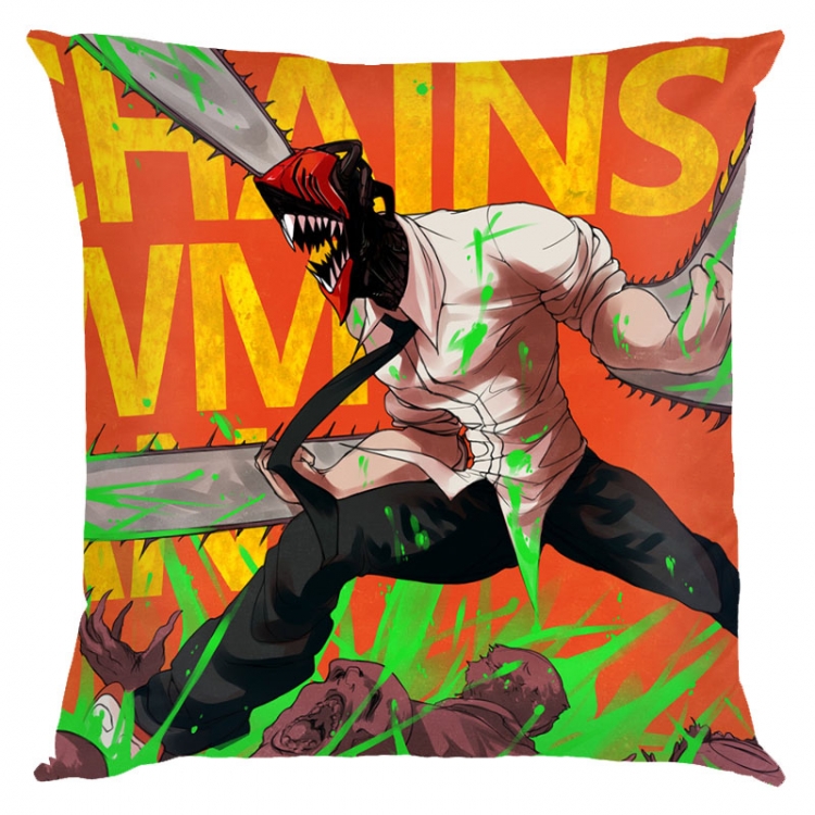 Chainsaw man Anime square full-color pillow cushion 45X45CM NO FILLING D3-111