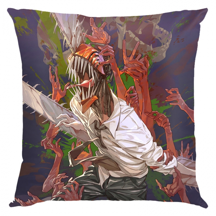 Chainsaw man Anime square full-color pillow cushion 45X45CM NO FILLING  D3-78