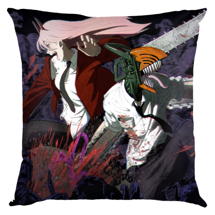 Chainsaw man Anime square full-color pillow cushion 45X45CM NO FILLING  D3-135