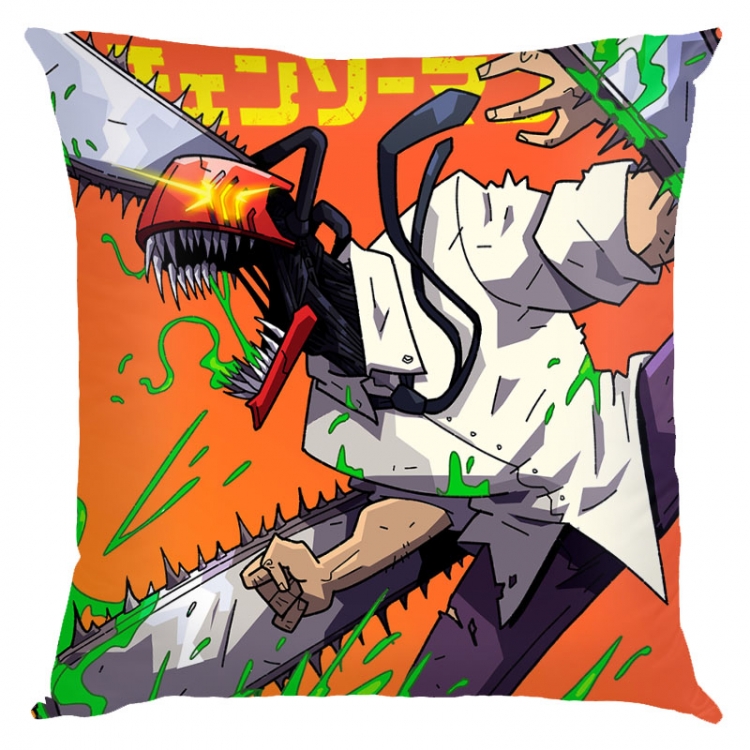 Chainsaw man Anime square full-color pillow cushion 45X45CM NO FILLING D3-112