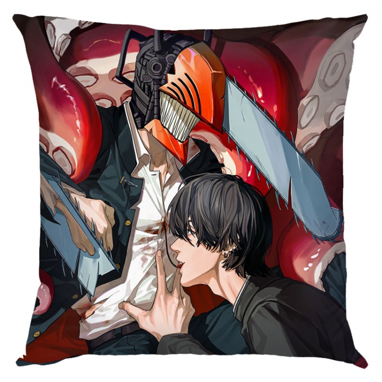 Chainsaw man Anime square full-color pillow cushion 45X45CM NO FILLING  D3-127