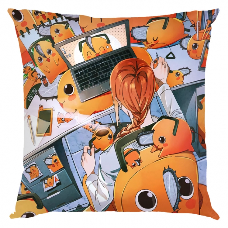 Chainsaw man Anime square full-color pillow cushion 45X45CM NO FILLING D3-126