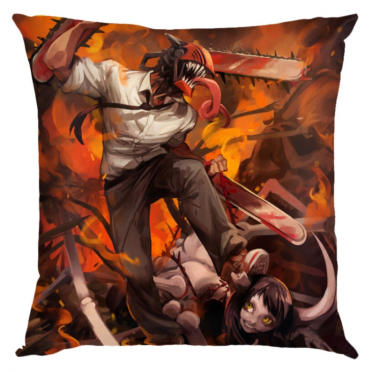 Chainsaw man Anime square full-color pillow cushion 45X45CM NO FILLING D3-124