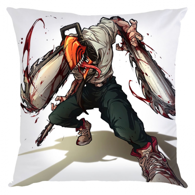 Chainsaw man Anime square full-color pillow cushion 45X45CM NO FILLING  D3-81