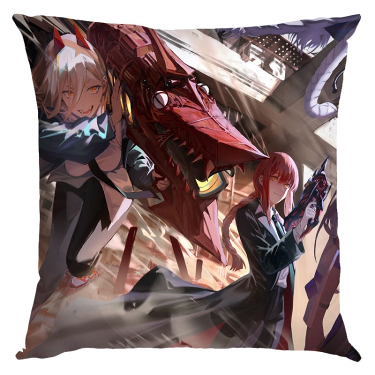 Chainsaw man Anime square full-color pillow cushion 45X45CM NO FILLING  D3-137