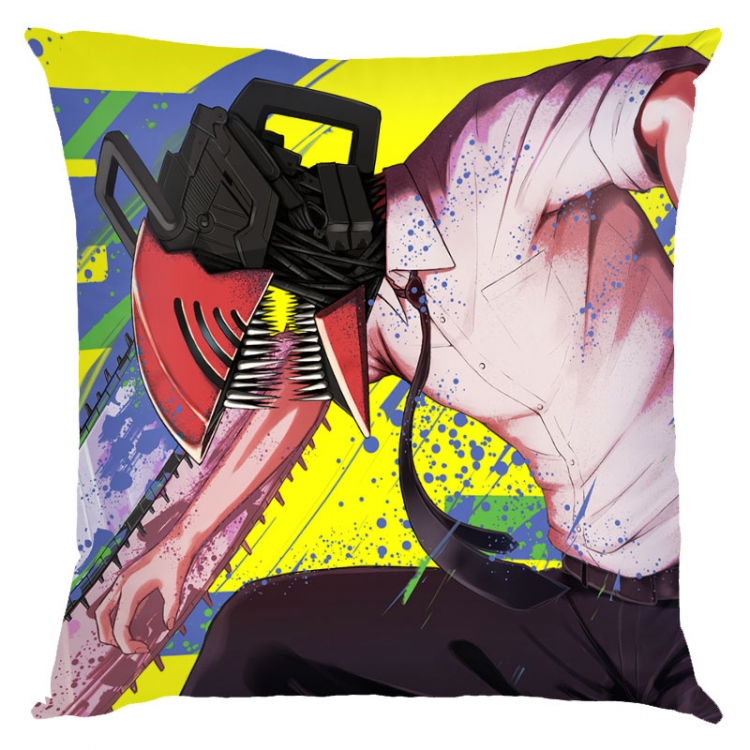 Chainsaw man Anime square full-color pillow cushion 45X45CM NO FILLING  D3-76