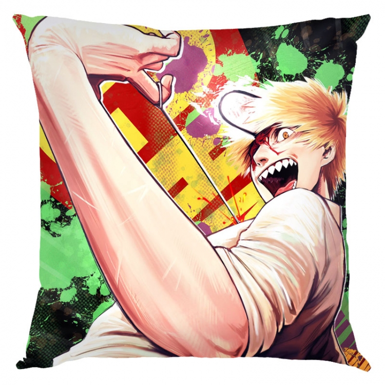 Chainsaw man Anime square full-color pillow cushion 45X45CM NO FILLING D3-85