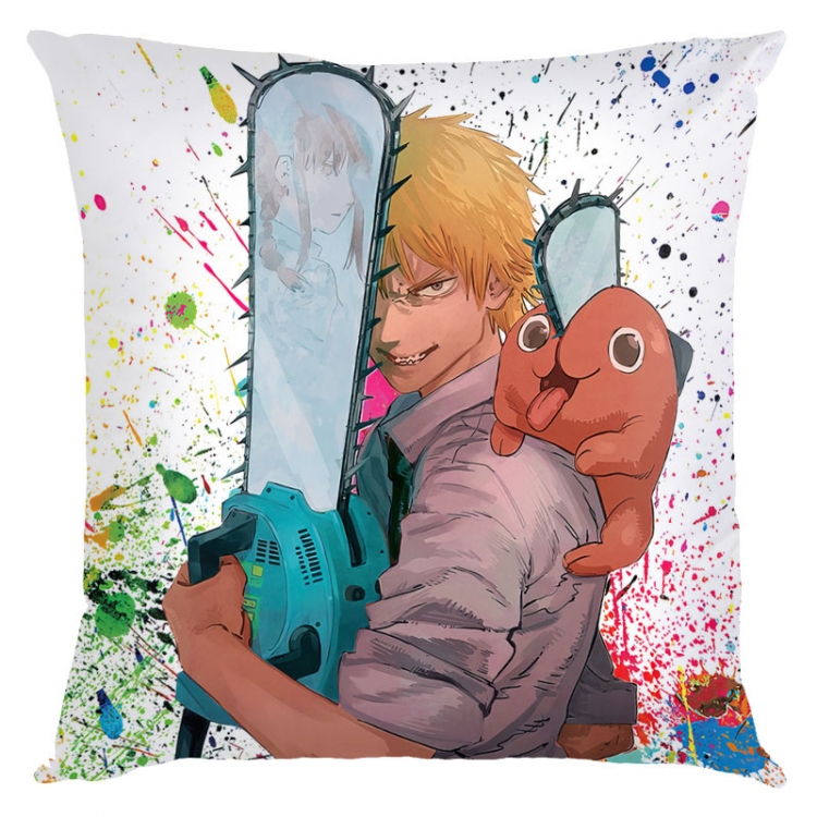 Chainsaw man Anime square full-color pillow cushion 45X45CM NO FILLING D3-88