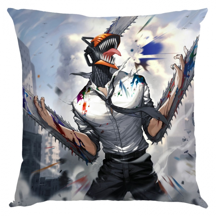 Chainsaw man Anime square full-color pillow cushion 45X45CM NO FILLING  D3-115