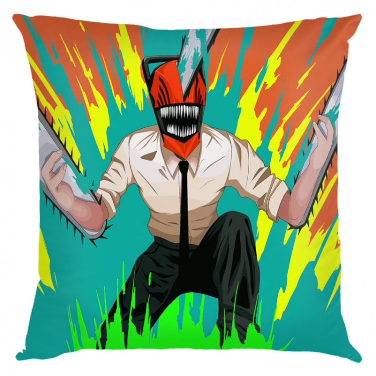 Chainsaw man Anime square full-color pillow cushion 45X45CM NO FILLING D3-97