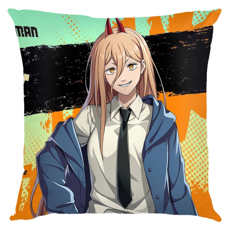 Chainsaw man Anime square full-color pillow cushion 45X45CM NO FILLING D3-118