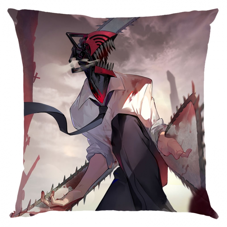 Chainsaw man Anime square full-color pillow cushion 45X45CM NO FILLING D3-86