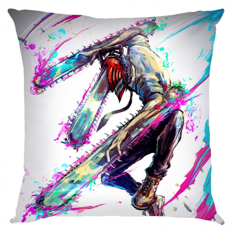 Chainsaw man Anime square full-color pillow cushion 45X45CM NO FILLING D3-94