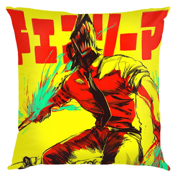 Chainsaw man Anime square full-color pillow cushion 45X45CM NO FILLING D3-92