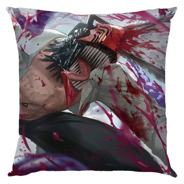 Chainsaw man Anime square full-color pillow cushion 45X45CM NO FILLING D3-102