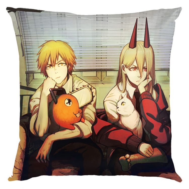 Chainsaw man Anime square full-color pillow cushion 45X45CM NO FILLING  D3-132