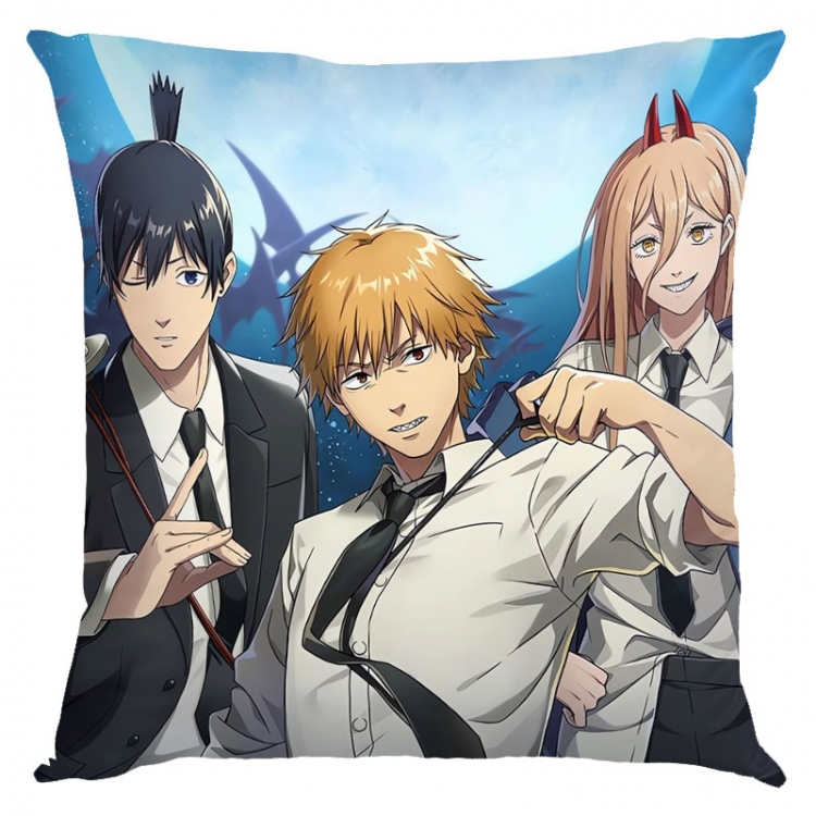 Chainsaw man Anime square full-color pillow cushion 45X45CM NO FILLING D3-120