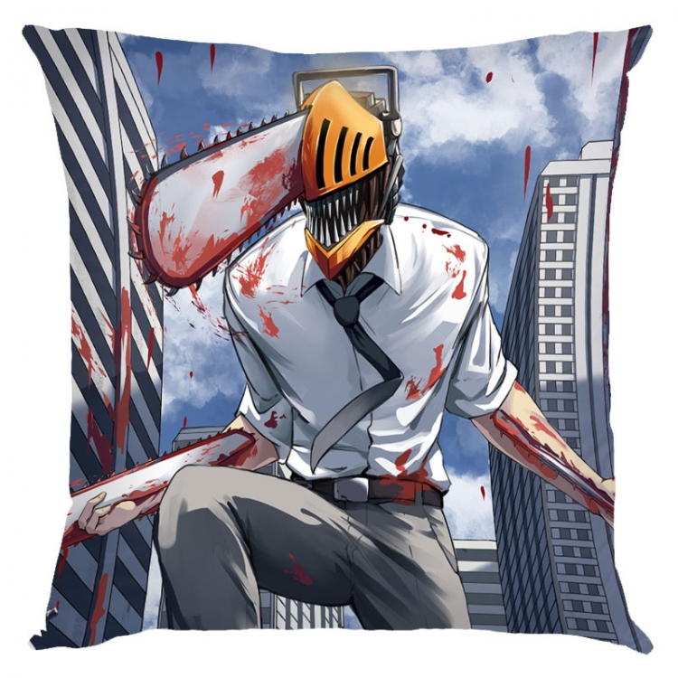 Chainsaw man Anime square full-color pillow cushion 45X45CM NO FILLING D3-116