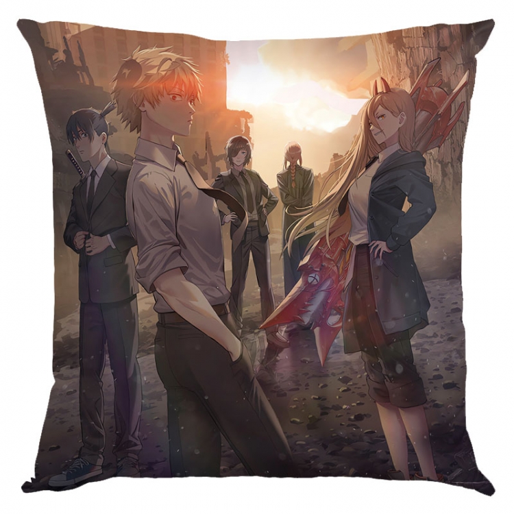 Chainsaw man Anime square full-color pillow cushion 45X45CM NO FILLING D3-129