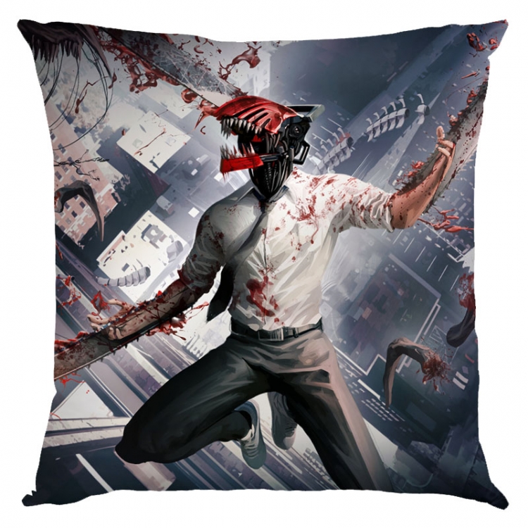 Chainsaw man Anime square full-color pillow cushion 45X45CM NO FILLING D3-83