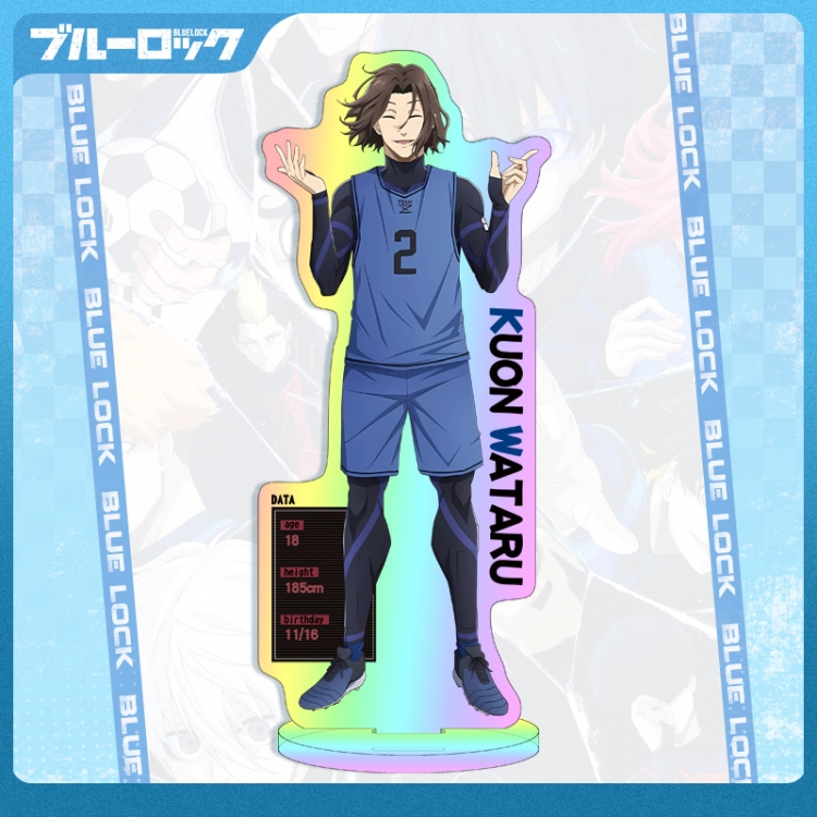 BLUE LOCK Anime characters acrylic Rainbow film Standing Plates Keychain 16cm